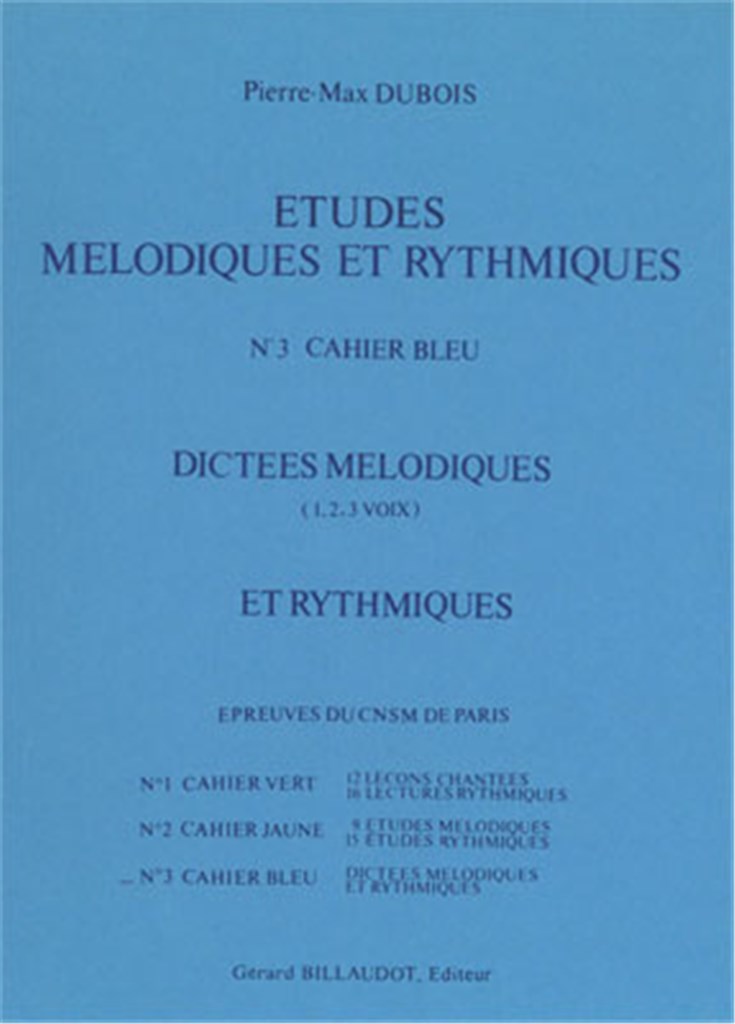 Etudes Melodiques Et Rythmiques Volume 3